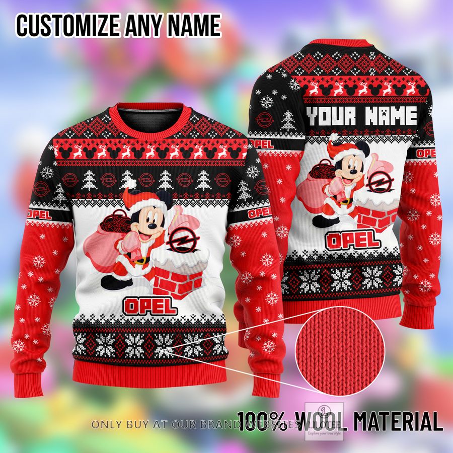 Personalized Mickey Mouse Opel Ugly Christmas Sweater - LIMITED EDITION 8