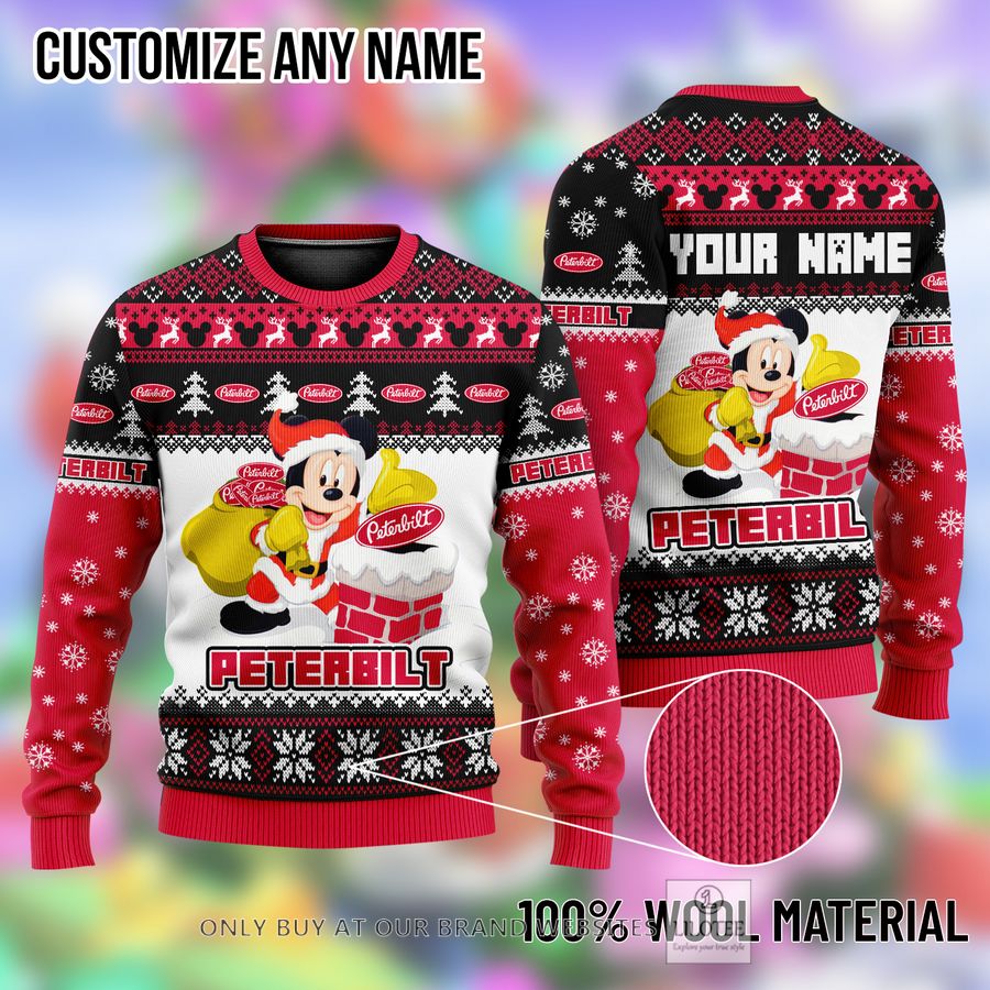 Personalized Mickey Mouse Peterbilt Ugly Christmas Sweater - LIMITED EDITION 9