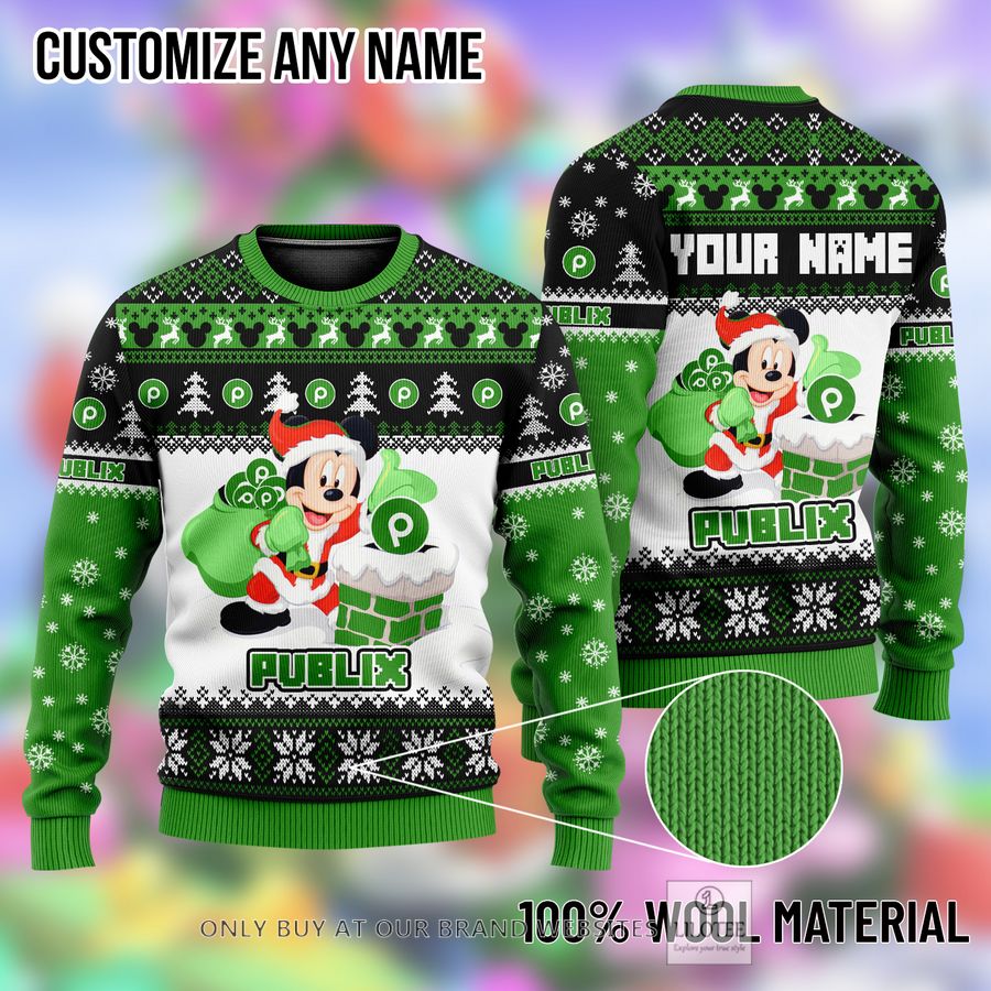 Personalized Mickey Mouse Publix Ugly Christmas Sweater - LIMITED EDITION 8