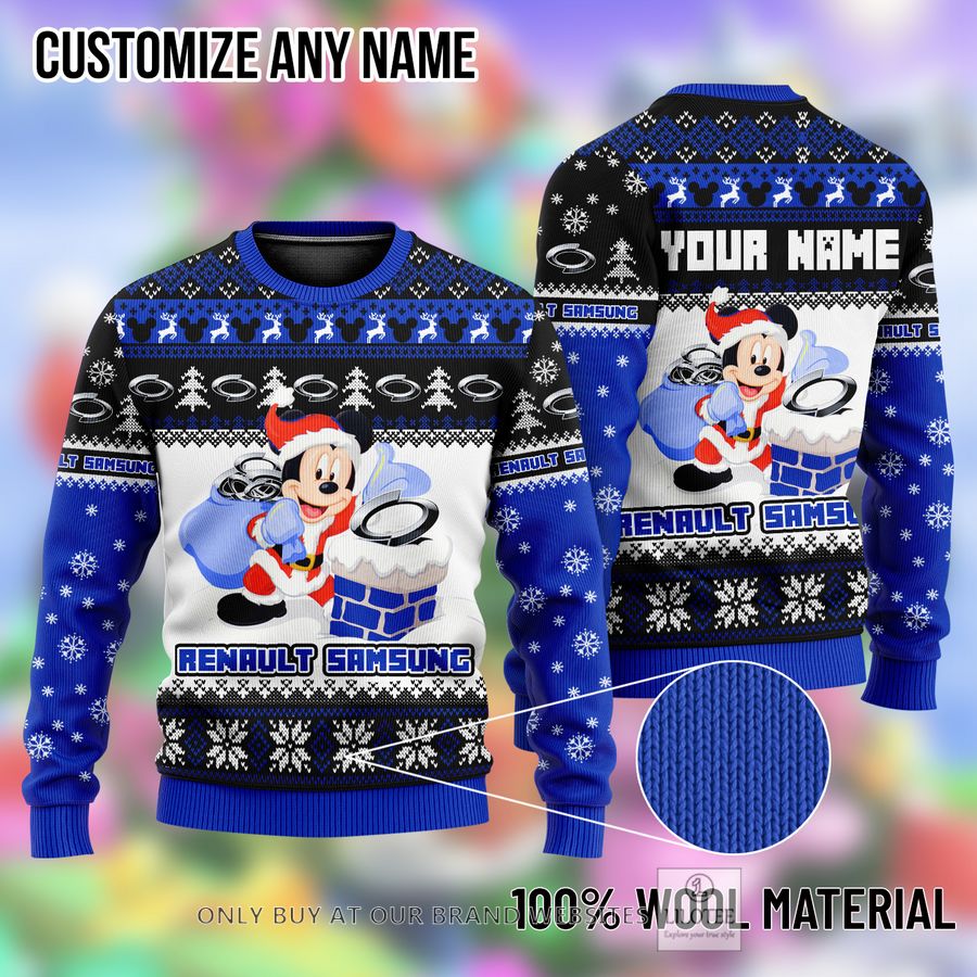 Personalized Mickey Mouse Renault Samsung Ugly Christmas Sweater - LIMITED EDITION 9