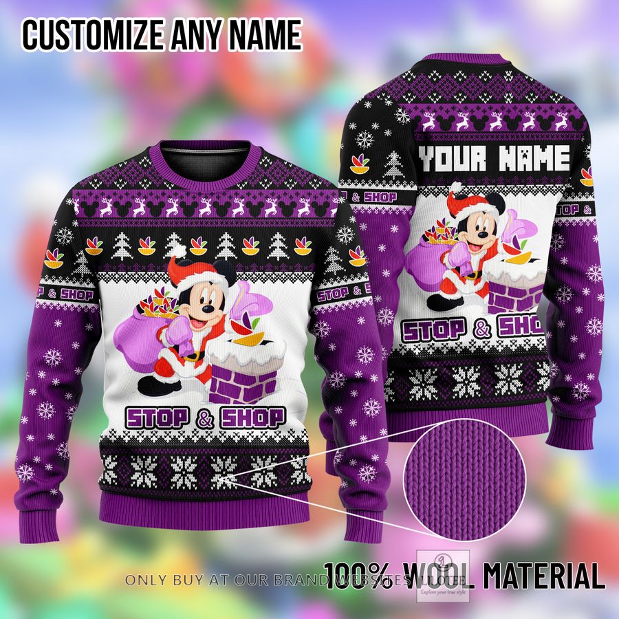 Personalized Mickey Mouse Stop & Shop Ugly Christmas Sweater - LIMITED EDITION 9