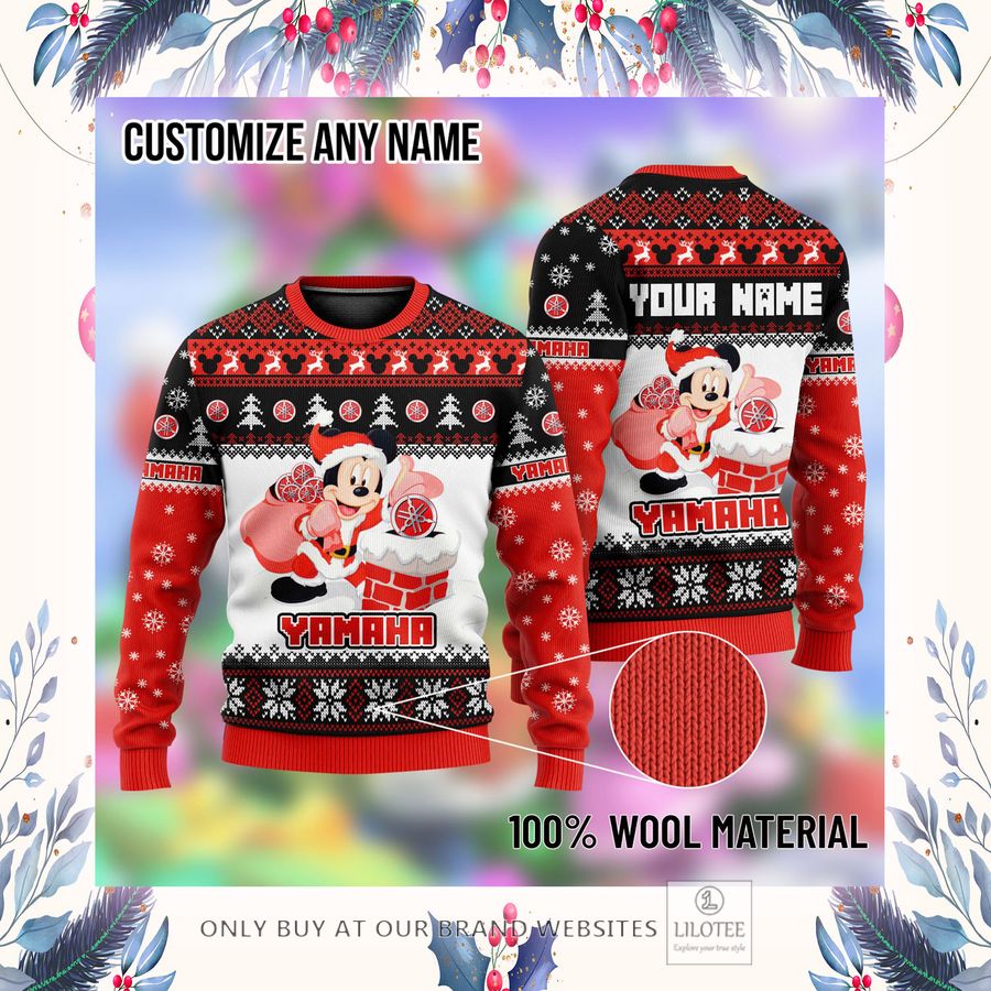 Personalized Mickey Mouse Yamaha Ugly Christmas Sweater - LIMITED EDITION 4 Personalized Mickey Mouse Yamaha Ugly Christmas Sweater - LIMITED EDITION - Image 4