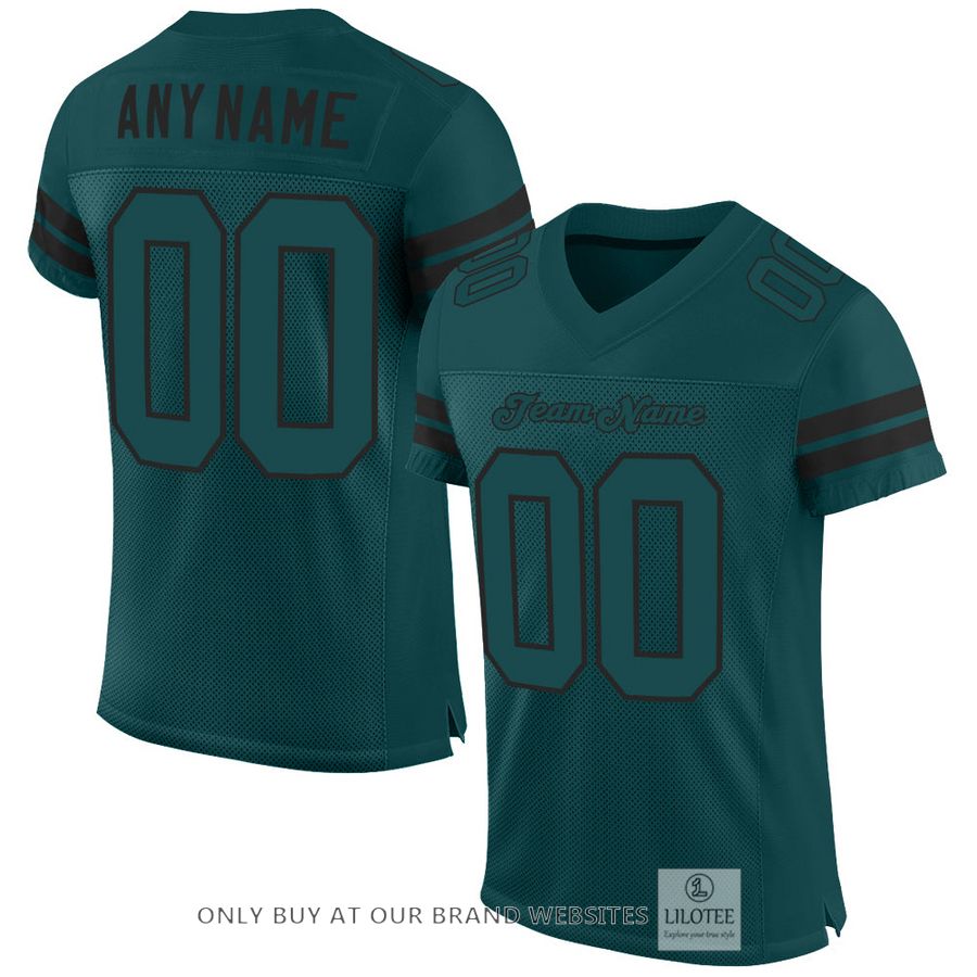 Personalized Midnight Green Midnight Green-Black Football Jersey - LIMITED EDITION 16