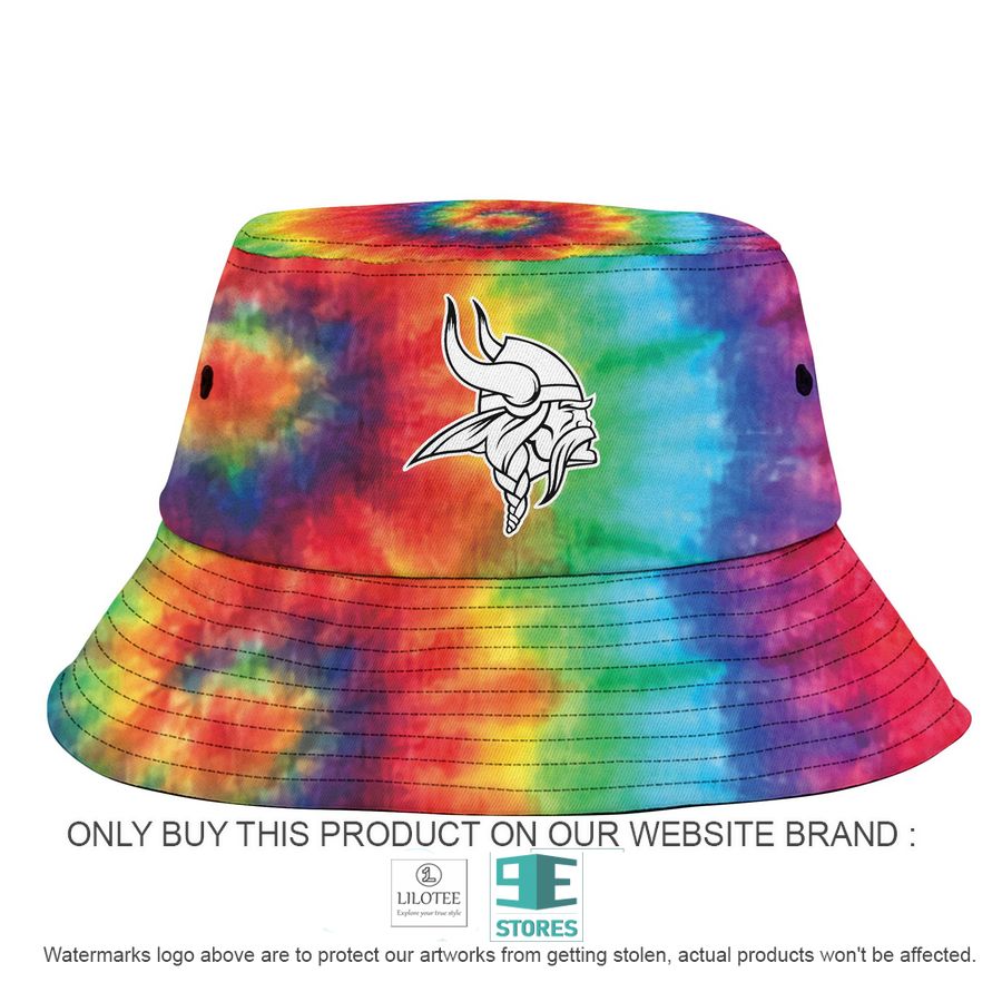 Alternative view of Personalized Minnesota Vikings Crucial Catch B Bucket Hat, Cap