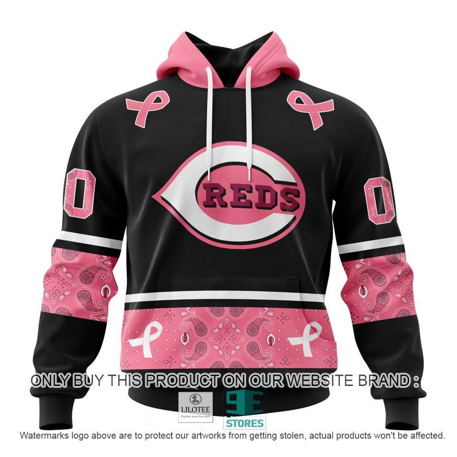 Personalized MLB Cincinnati Reds In October We Wear Pink Breast Cancer 3D Shirt, hoodie 18