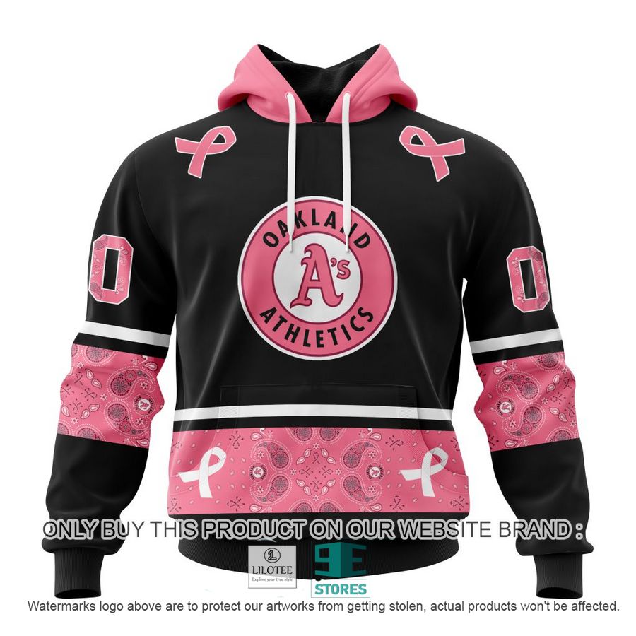 Personalized MLB Oakland Athletics Mix Grateful Dead In October We Wear Pink Breast Cancer 3D Shirt, hoodie 19