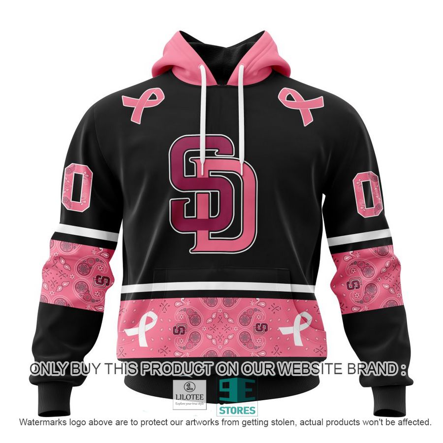 Personalized MLB San Diego Padres In October We Wear Pink Breast Cancer 3D Shirt, hoodie 18