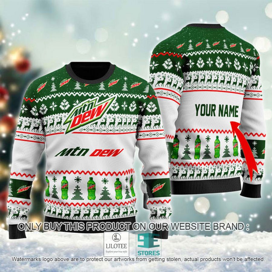 Personalized Mountain Dew Spirit Ugly Christmas Sweater - LIMITED EDITION 9