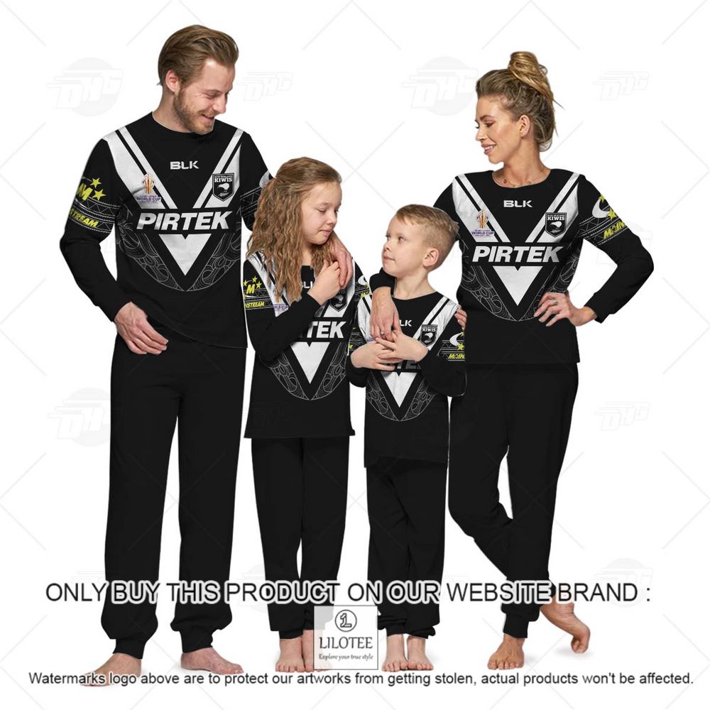 Personalized New Zealand Kiwis Rugby League World Cup Jersey 2022 Longsleeve Pajamas Set - LIMITED EDITION 8