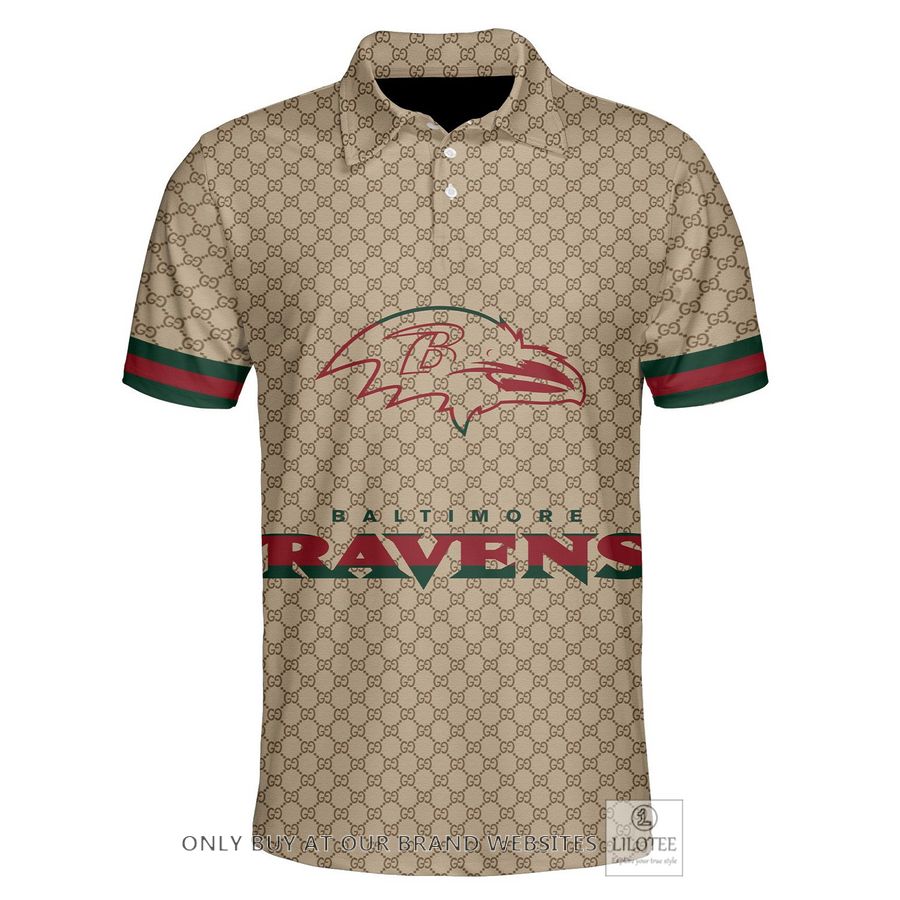 Personalized NFL Baltimore Ravens Gucci Polo Shirt - LIMITED EDITION 4