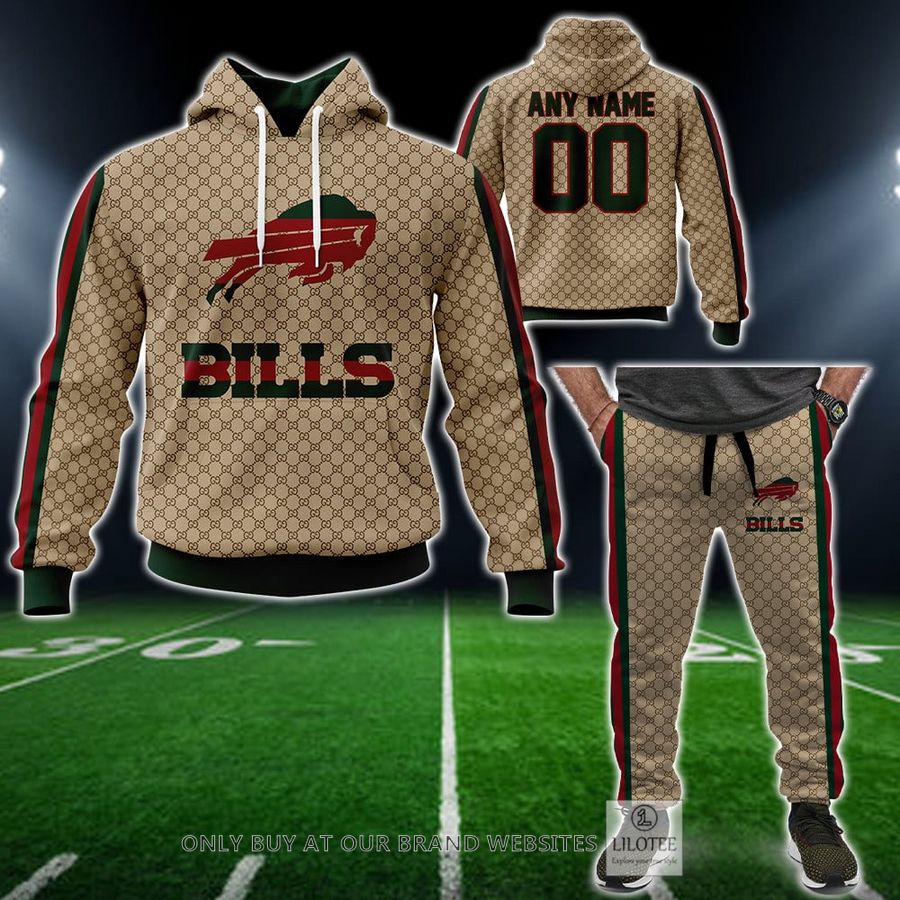 Personalized NFL Buffalo Bills Gucci Hoodie, Long Pant - LIMITED EDITION 13