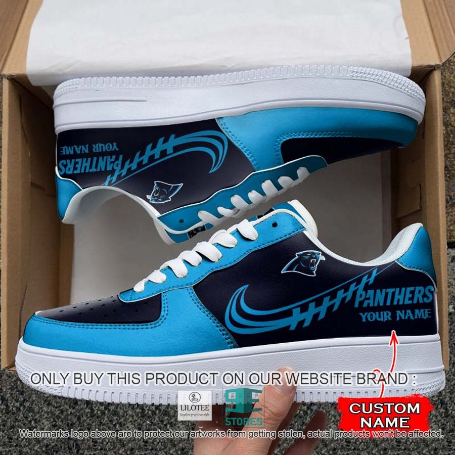 Personalized NFL Carolina Panthers Nike Air Force 1 Sneaker 7