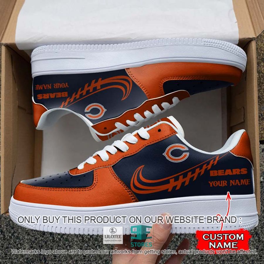 Personalized NFL Chicago Bears Nike Air Force 1 Sneaker 7