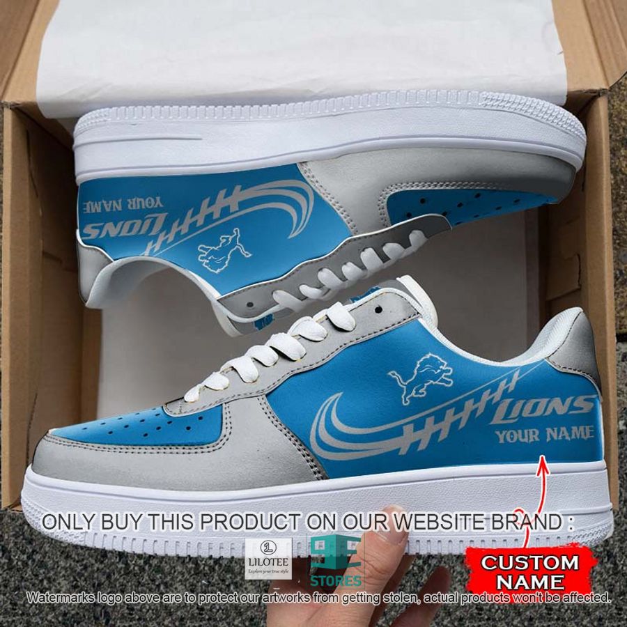 Personalized NFL Detroit Lions Nike Air Force 1 Sneaker 7