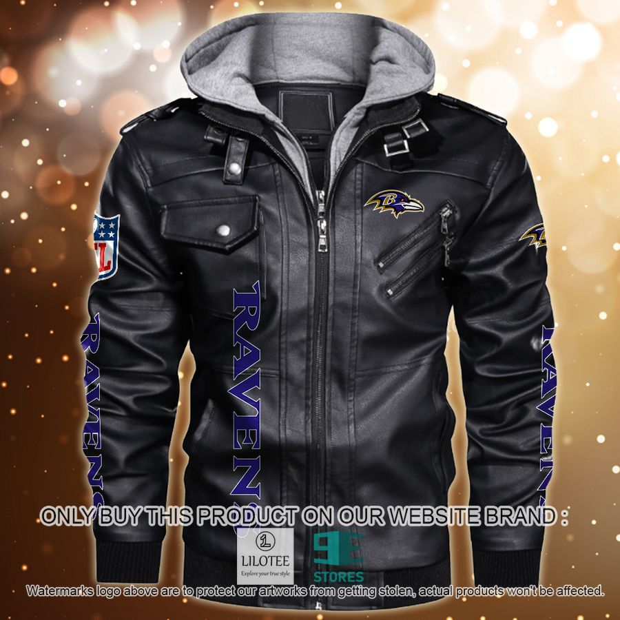 Personalized NFL Horror Characters Baltimore Ravens Leather Jacket - LIMITED EDITION 8