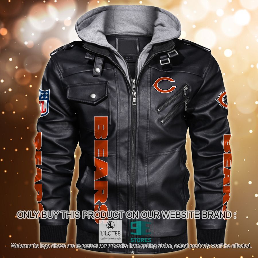 Personalized NFL Horror Characters Chicago Bears Leather Jacket - LIMITED EDITION 9