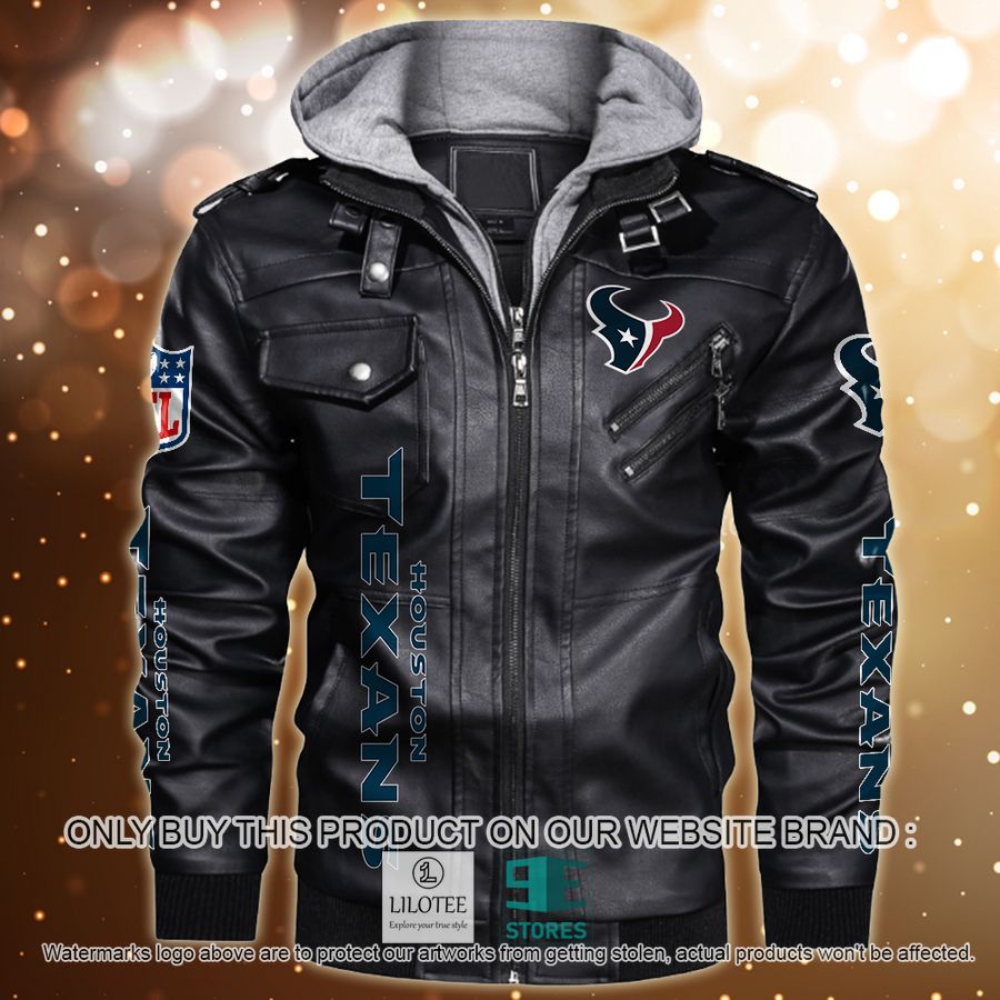Personalized NFL Horror Characters Houston Texans Leather Jacket - LIMITED EDITION 8