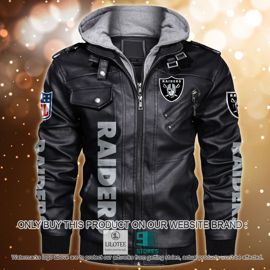 Personalized NFL Horror Characters Las Vegas Raiders Leather Jacket - LIMITED EDITION 8