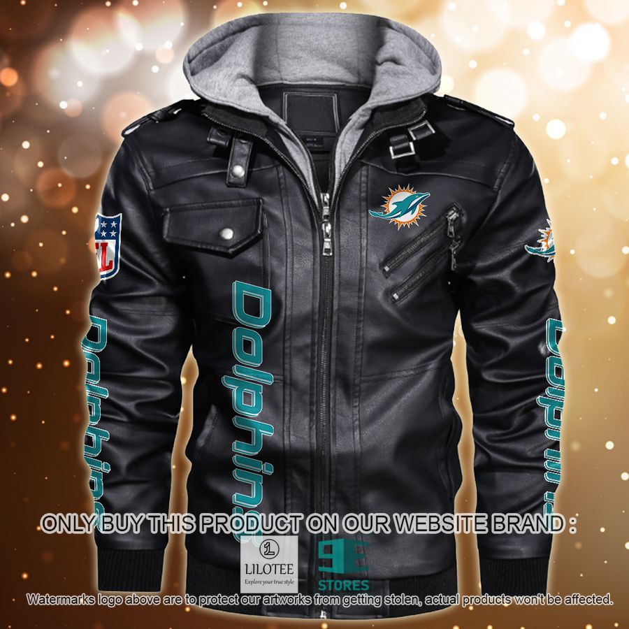 Personalized NFL Horror Characters Miami Dolphins Leather Jacket - LIMITED EDITION 9