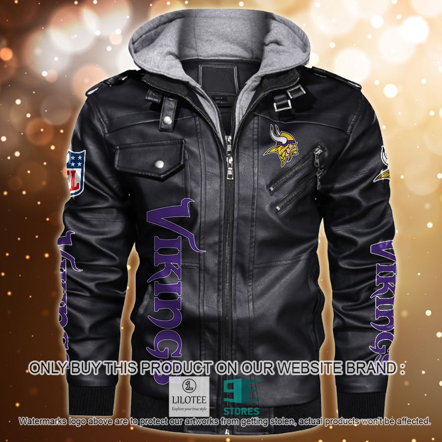 Personalized NFL Horror Characters Minnesota Vikings Leather Jacket - LIMITED EDITION 8