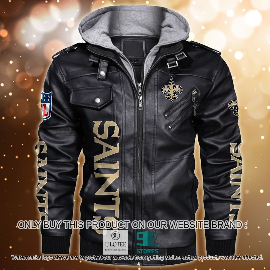 Personalized NFL Horror Characters New Orleans Saints Leather Jacket - LIMITED EDITION 9