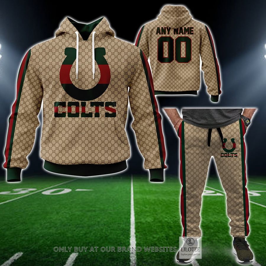 Personalized NFL Indianapolis Colts Gucci Hoodie, Long Pant - LIMITED EDITION 13