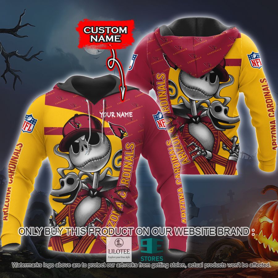 Personalized NFL Jack Skellington Arizona Cardinals Shirt, Hoodie - LIMITED EDITION 8