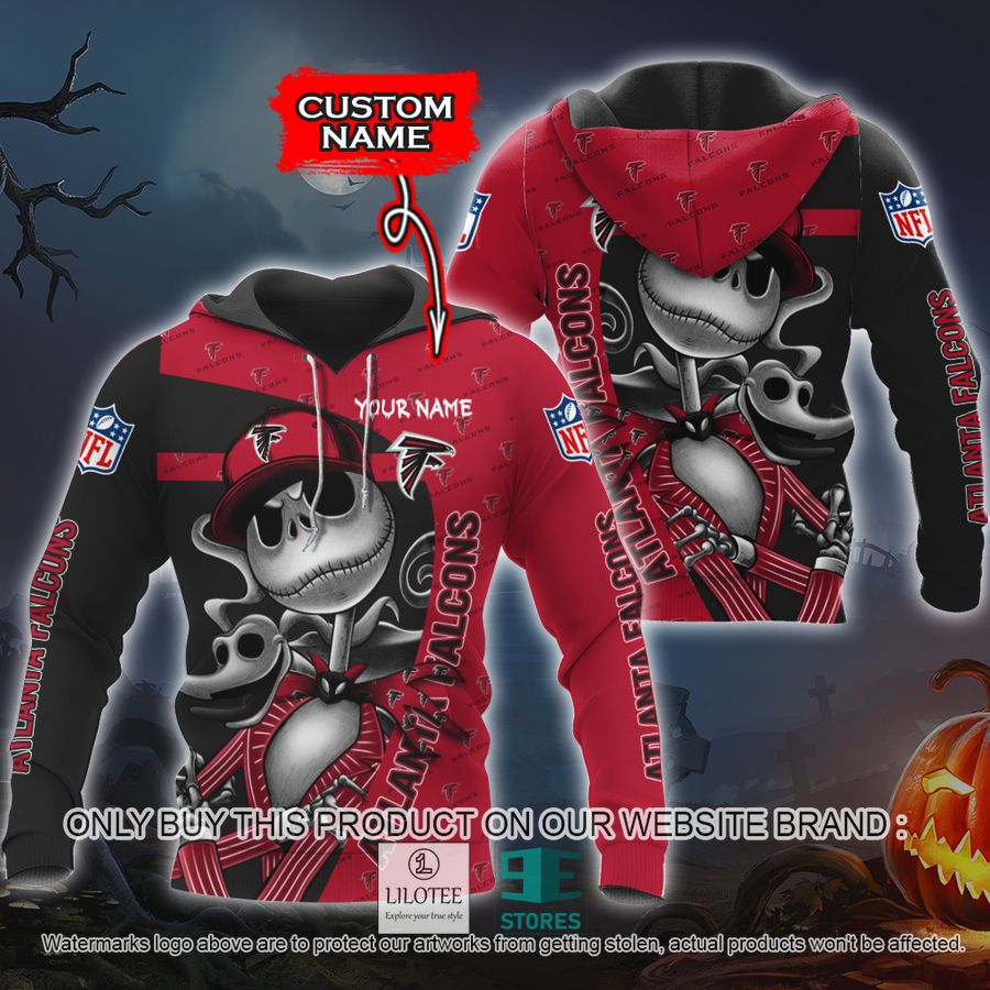 Personalized NFL Jack Skellington Atlanta Falcons Shirt, Hoodie - LIMITED EDITION 8