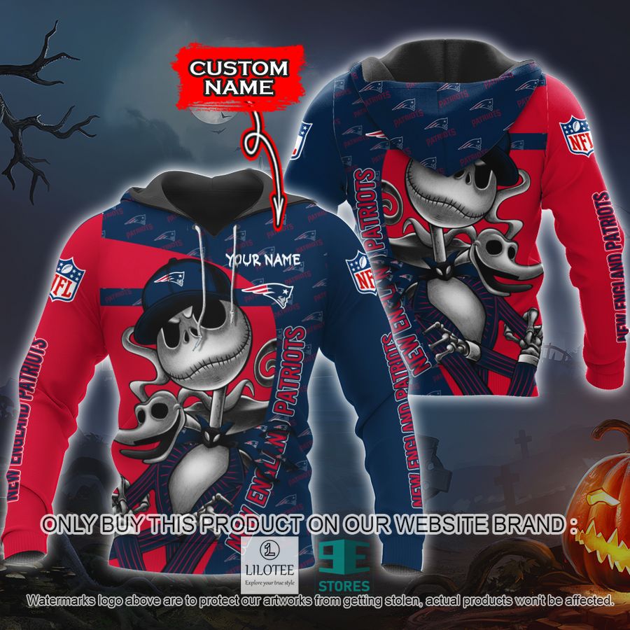 Personalized NFL Jack Skellington New England Patriots Shirt, Hoodie - LIMITED EDITION 8
