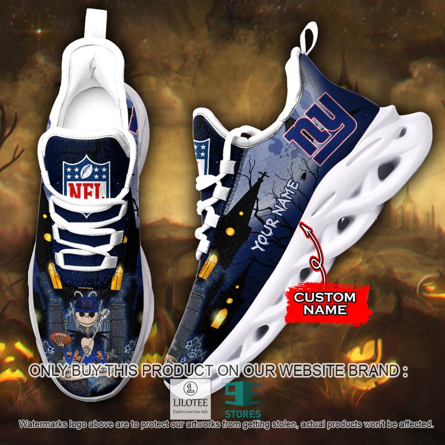 Personalized NFL Jack Skellington New York Giants Max Soul Shoes - LIMITED EDITION 9