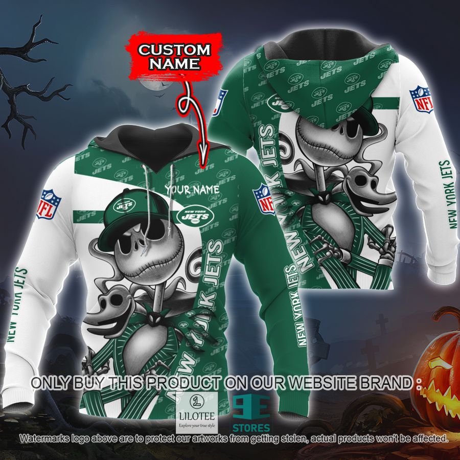 Personalized NFL Jack Skellington New York Jets Shirt, Hoodie - LIMITED EDITION 8