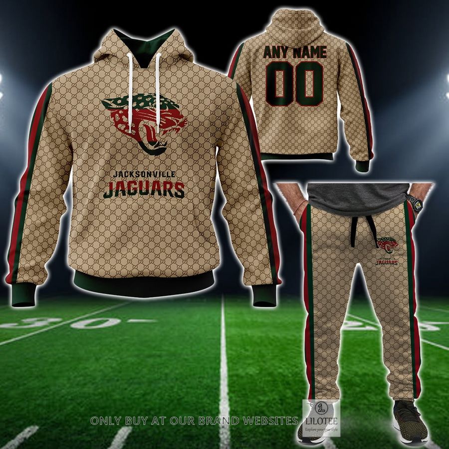 Personalized NFL Jacksonville Jaguars Gucci Hoodie, Long Pant - LIMITED EDITION 13