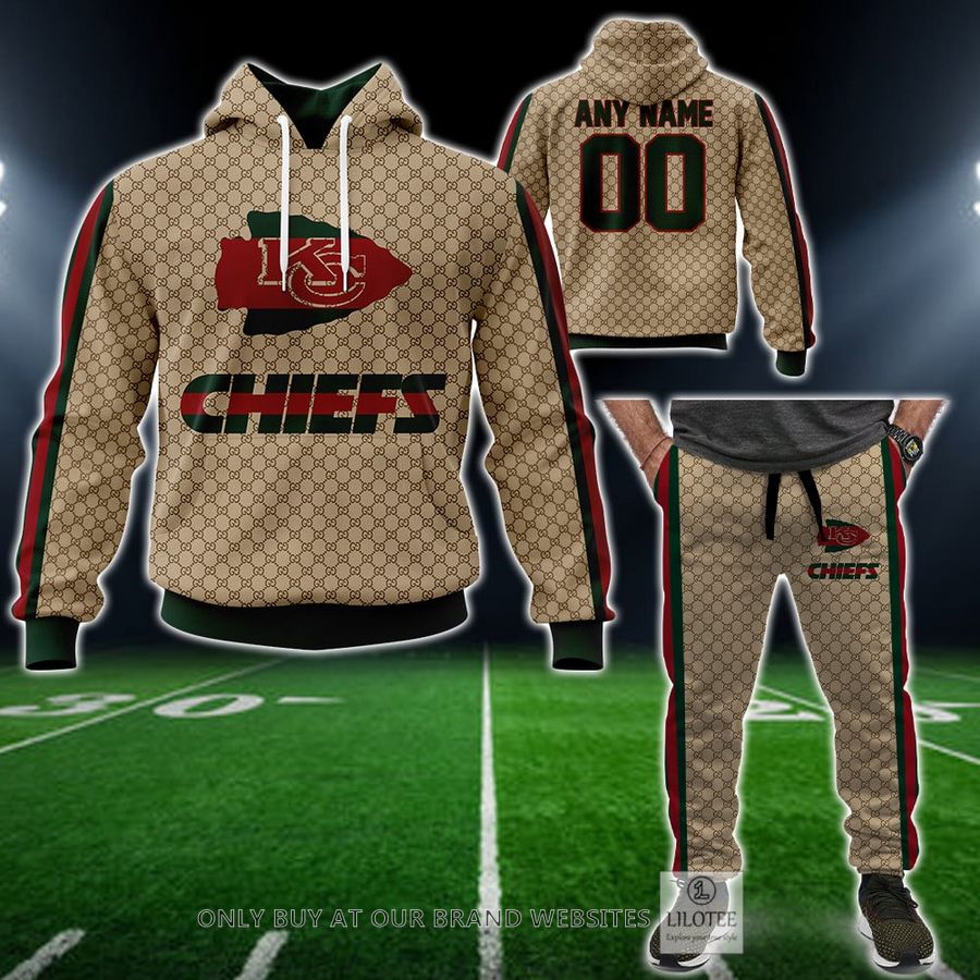 Personalized NFL Kansas City Chiefs Gucci Hoodie, Long Pant - LIMITED EDITION 13