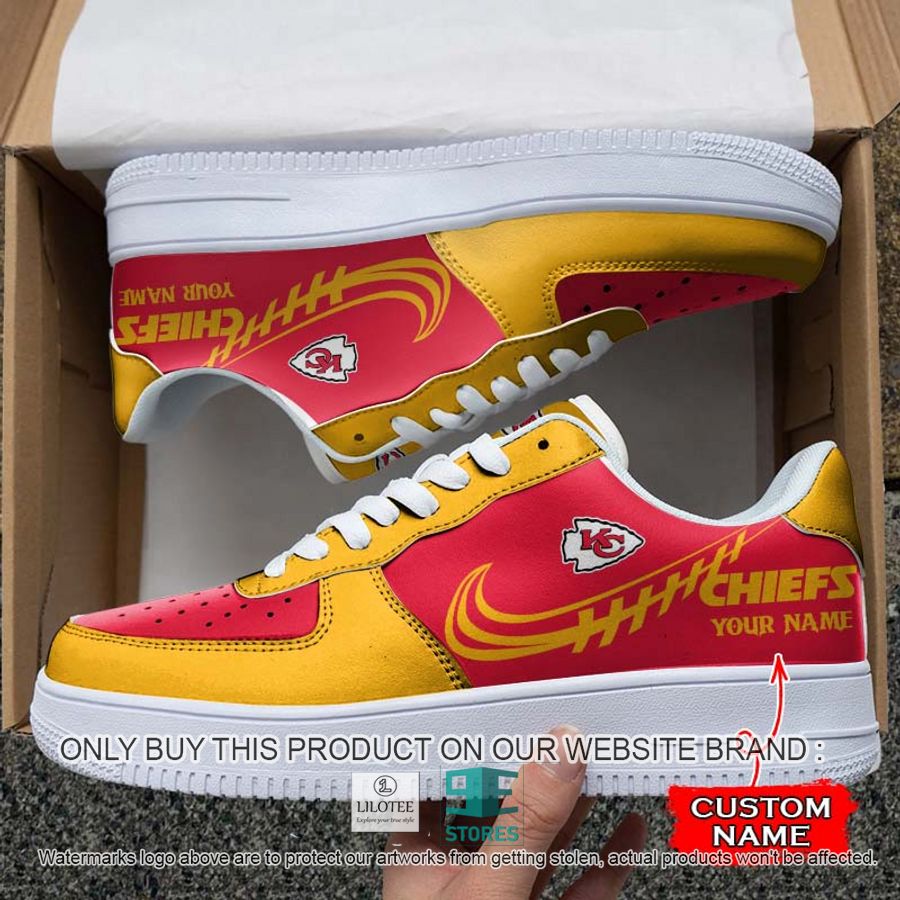 Personalized NFL Kansas City Chiefs Nike Air Force 1 Sneaker 6