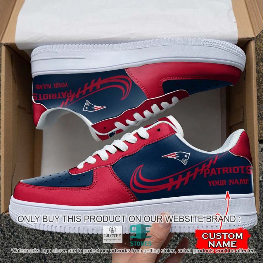 Personalized NFL New England Patriots Nike Air Force 1 Sneaker 6
