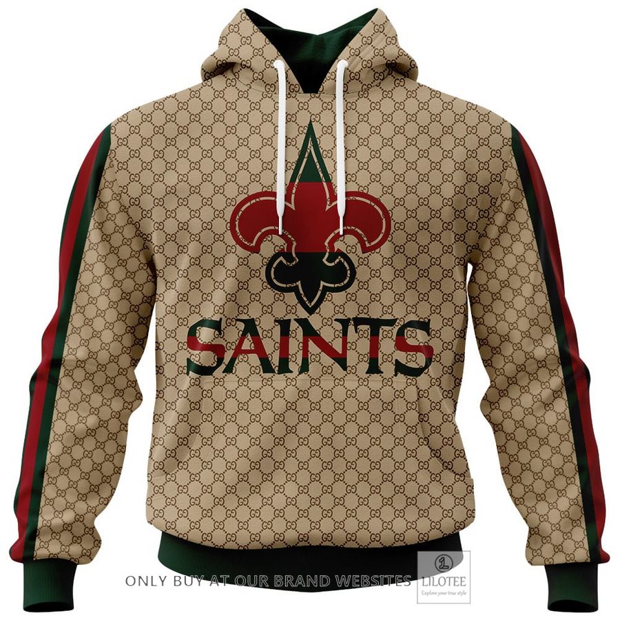 Personalized NFL New Orleans Saints Gucci Hoodie, Long Pant - LIMITED EDITION 12