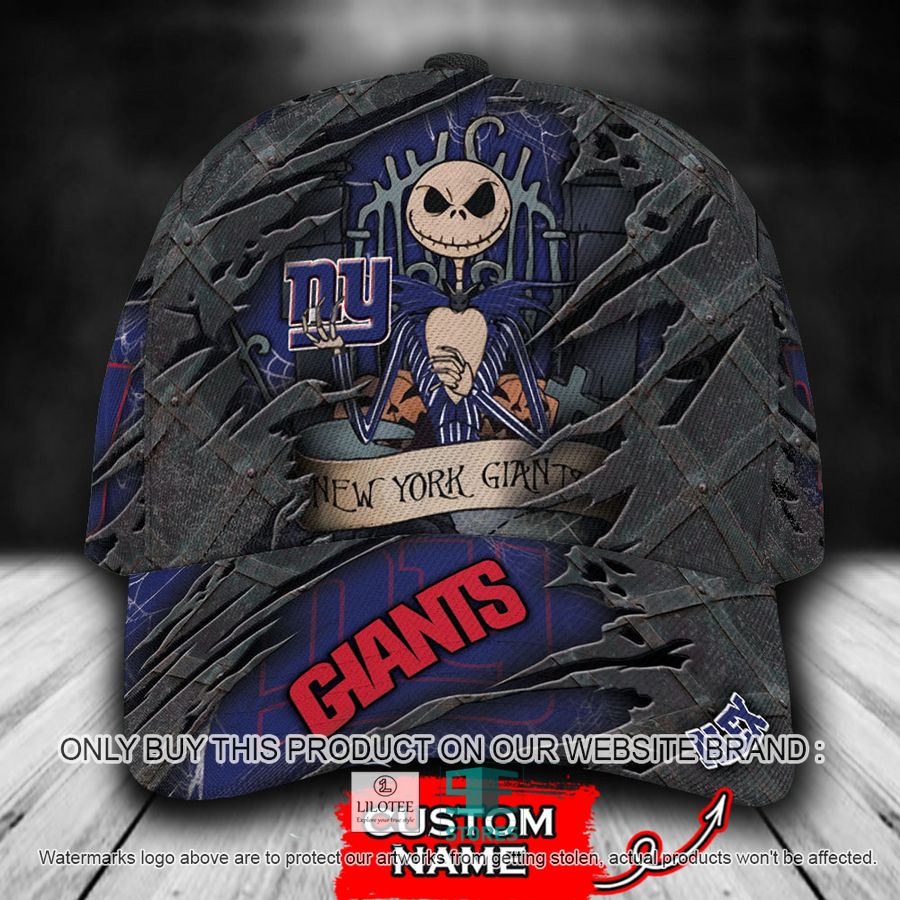 Personalized NFL New York Giants Jack Skellington Cap 8