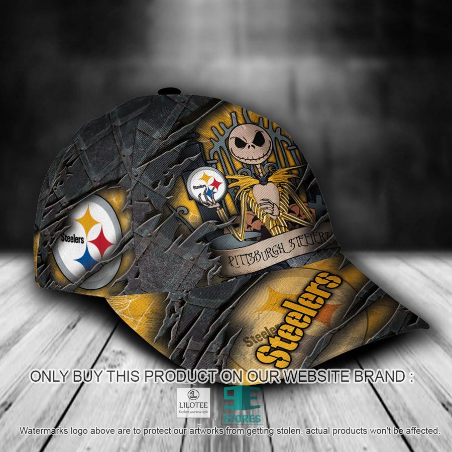 Personalized NFL Pittsburgh Steelers Jack Skellington Cap - Lilotee