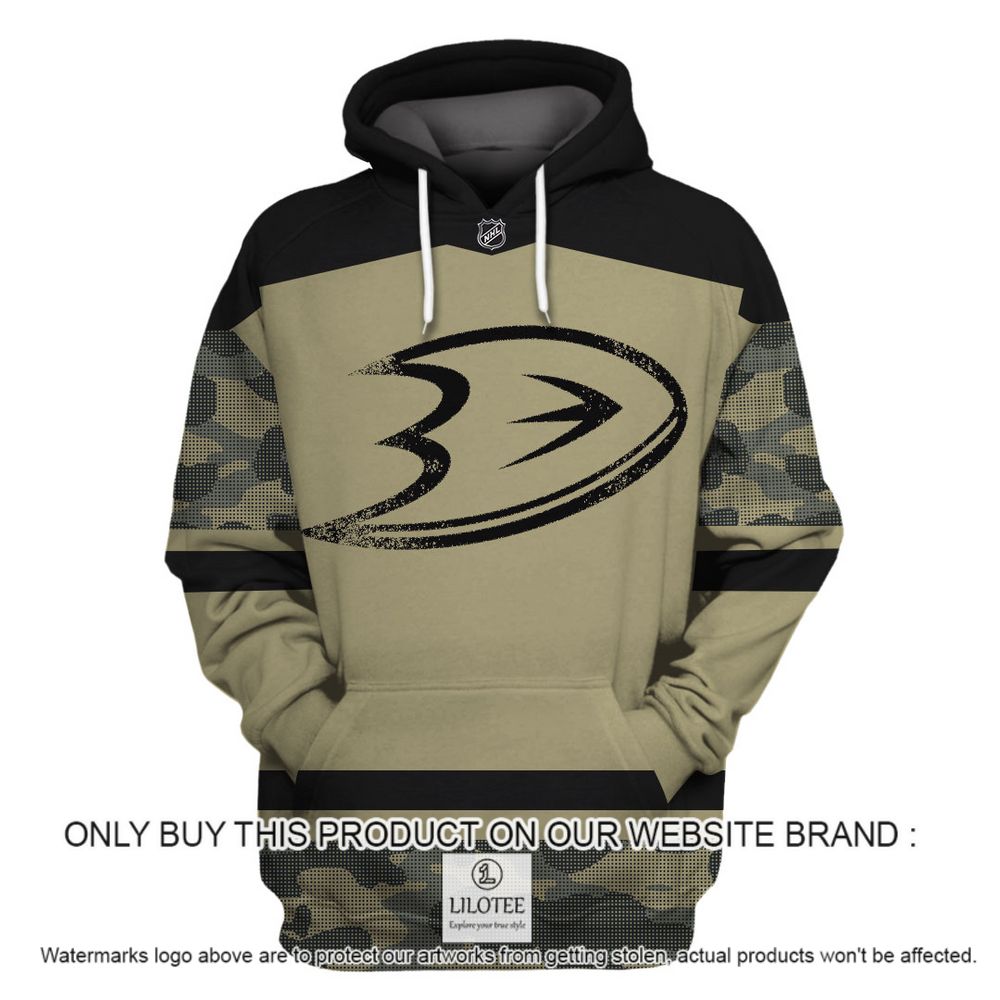 Personalized NHL Anaheim Ducks Military Jersey Camo 3D Hoodie, Shirt - LIMITED EDITION 3 Personalized NHL Anaheim Ducks Military Jersey Camo 3D Hoodie, Shirt - LIMITED EDITION - Image 3