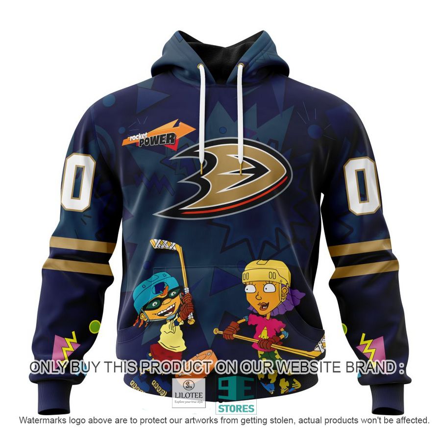 Personalized NHL Anaheim Ducks Rocket Power 3D Full Printed Hoodie, Shirt 18