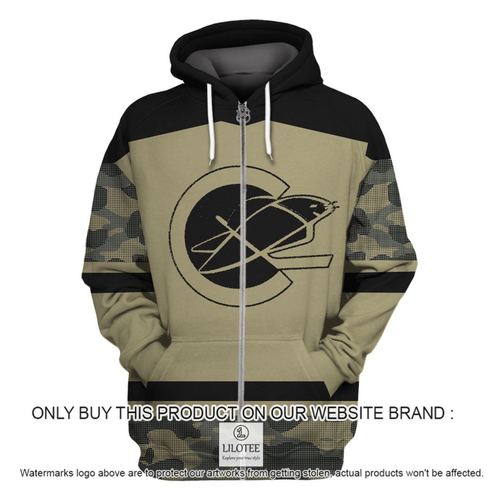 Alternative view of Personalized NHL California Golden Seals Military Jersey Camo 3D Hoodie, Shirt - LIMITED EDITION