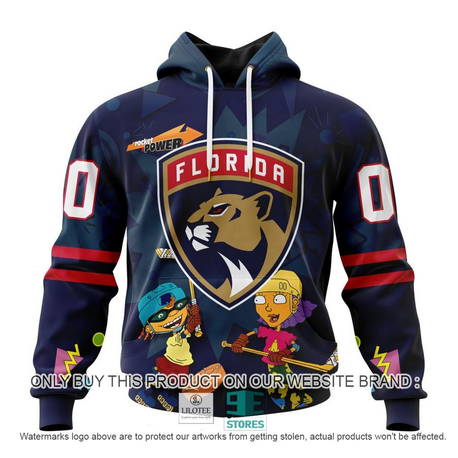 Personalized NHL Florida Panthers Rocket Power 3D Full Printed Hoodie, Shirt 18