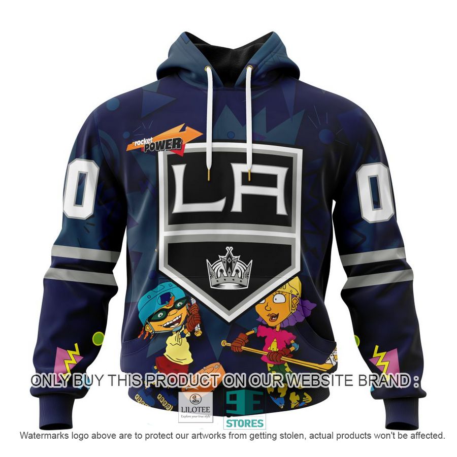 Personalized NHL Los Angeles Kings Rocket Power 3D Full Printed Hoodie, Shirt 18