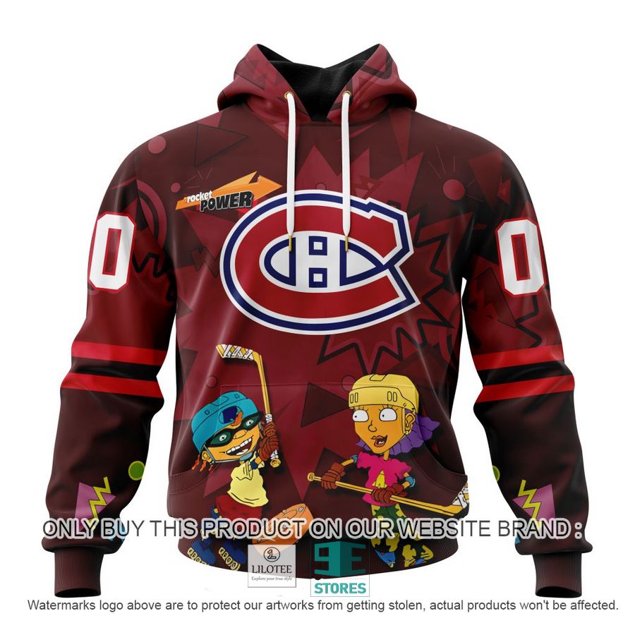 Personalized NHL Montreal Canadiens Rocket Power 3D Full Printed Hoodie, Shirt 19