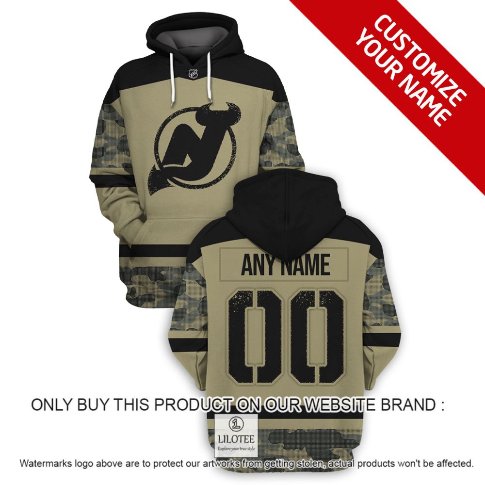 Personalized NHL New Jersey Devils Military Jersey Camo 3D Hoodie, Shirt - LIMITED EDITION 16