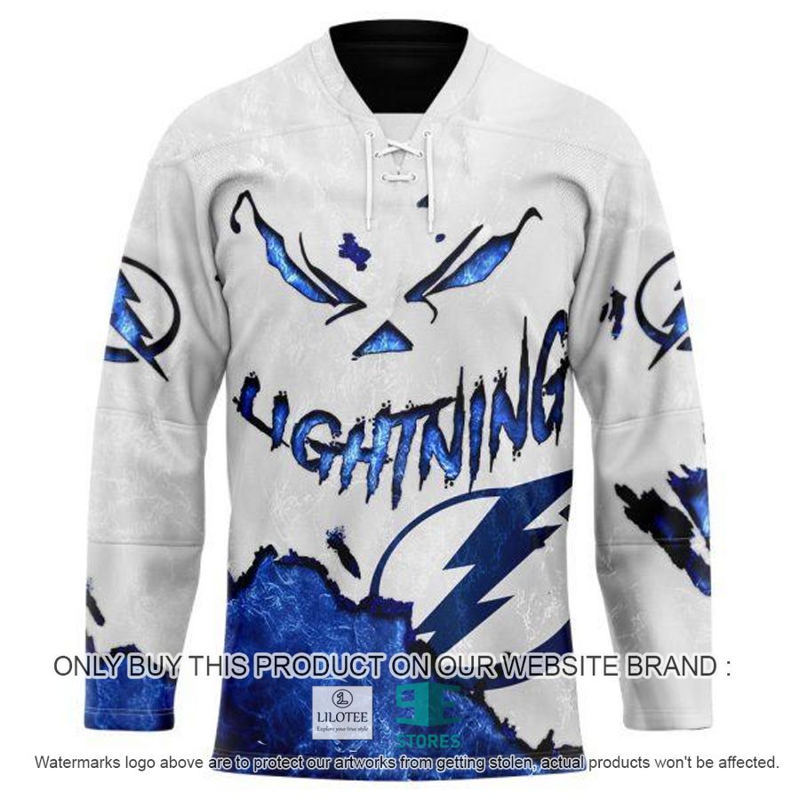 Personalized NHL Tampa Bay Lightning demon face Hockey Jersey 5