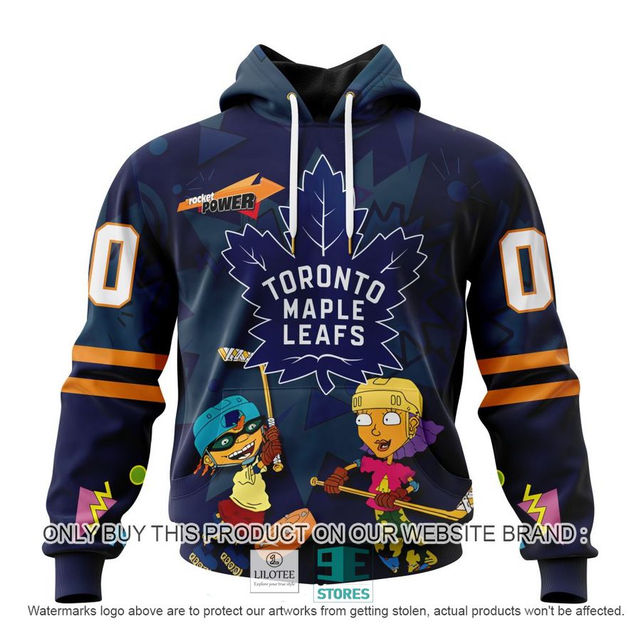 Personalized NHL Toronto Maple Leafs Rocket Power 3D Full Printed Hoodie, Shirt 18