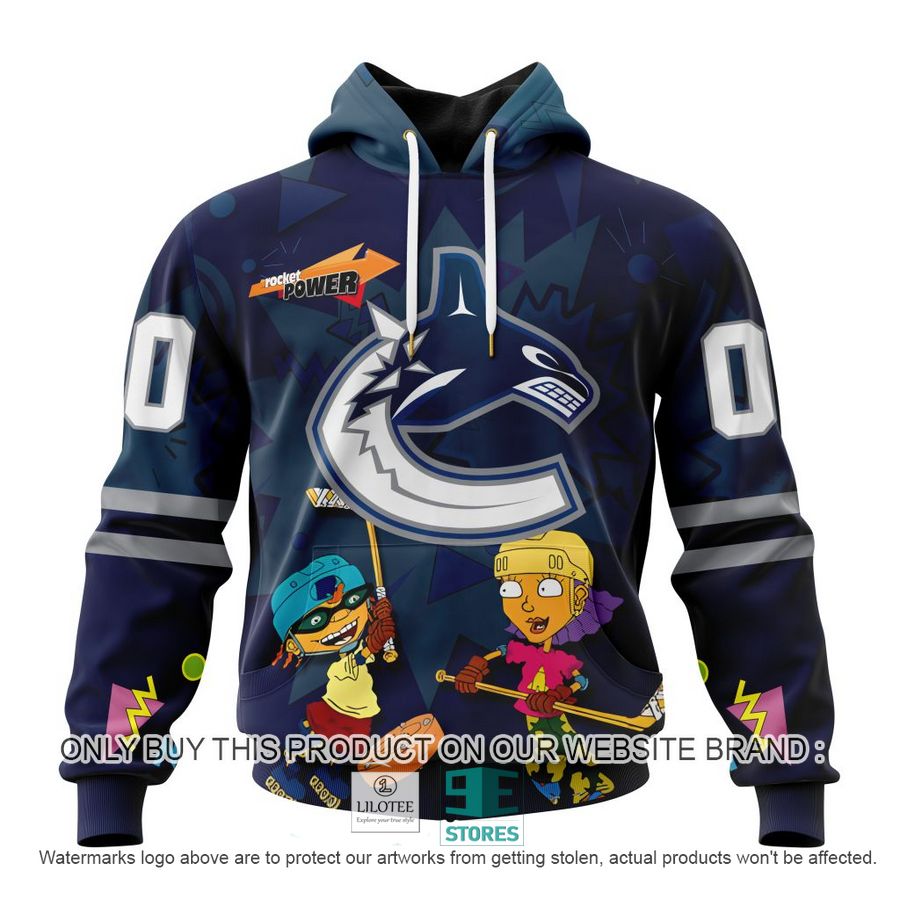 Personalized NHL Vancouver Canucks Rocket Power 3D Full Printed Hoodie, Shirt 18