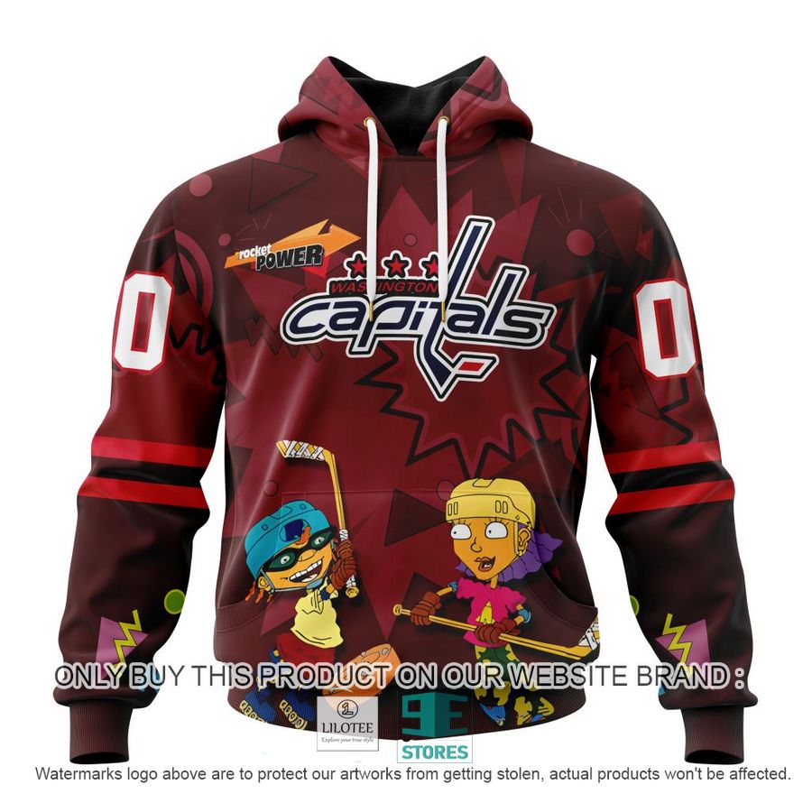 Personalized NHL Washington Capitals Rocket Power 3D Full Printed Hoodie, Shirt 18
