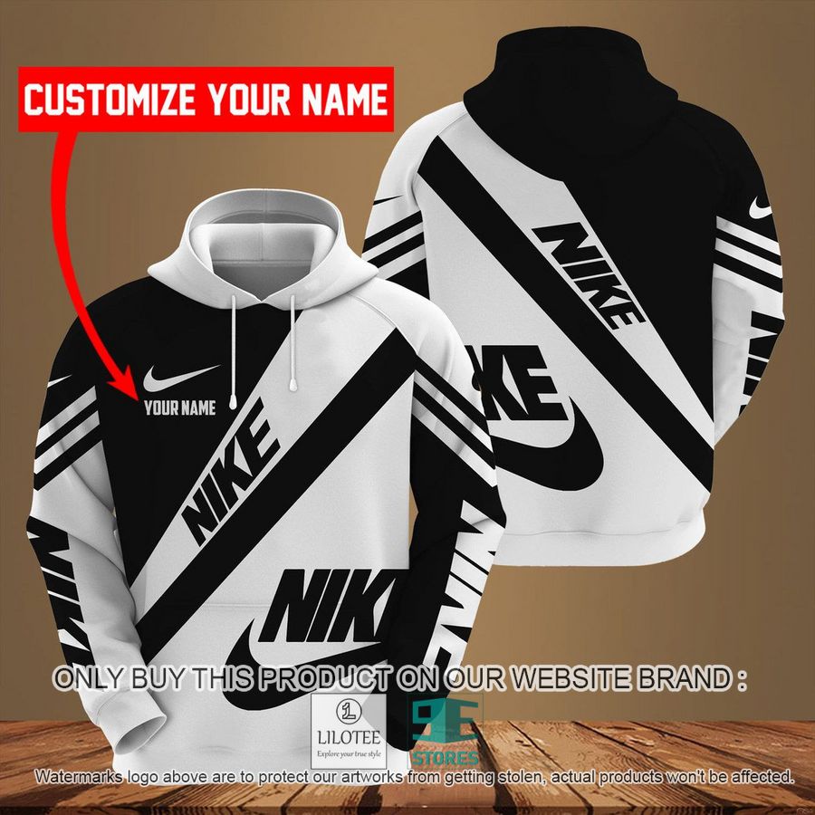 Personalized Nike brand logo white black 3D Hoodie - LIMITED EDITION 8